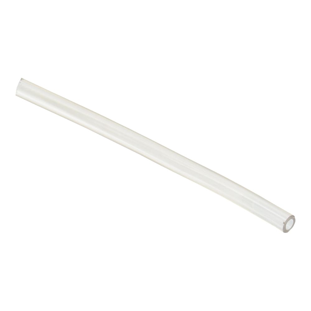 Clear flexible vinyl tubing, 3/16" ID x 5/16" OD, lengths to 500'; 45 psi maximum pressure @ 73°F.