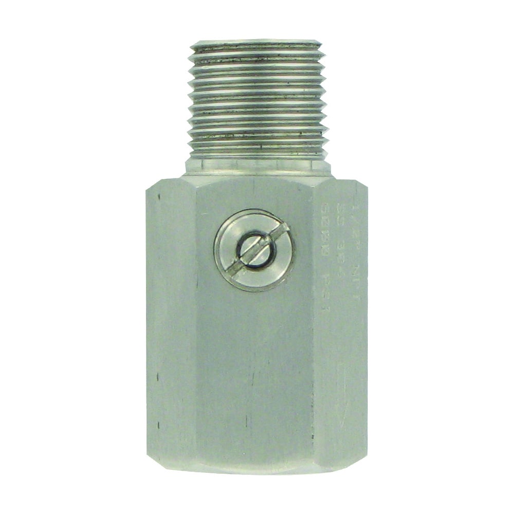 Pressure snubber, 316 SS, 1/4" male/female BSPP