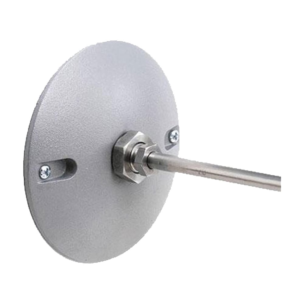 Flange mounting plate with 1/2 in female NPT.