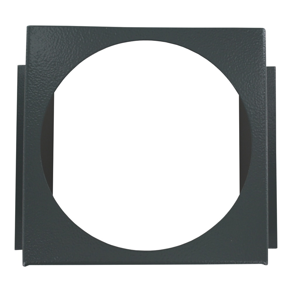 Flush mount bracket used with: Photohelic® 3000MR/MRS, Capsuhelic®, 631B Transmitter. Bracket is then surface mounted. Steel with gray hammertone epoxy finish.
