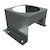 Flush mount bracket used with: Photohelic® 3000MR/MRS, Capsuhelic®, 631B Transmitter. Bracket is then surface mounted. Steel with gray hammertone epoxy finish.