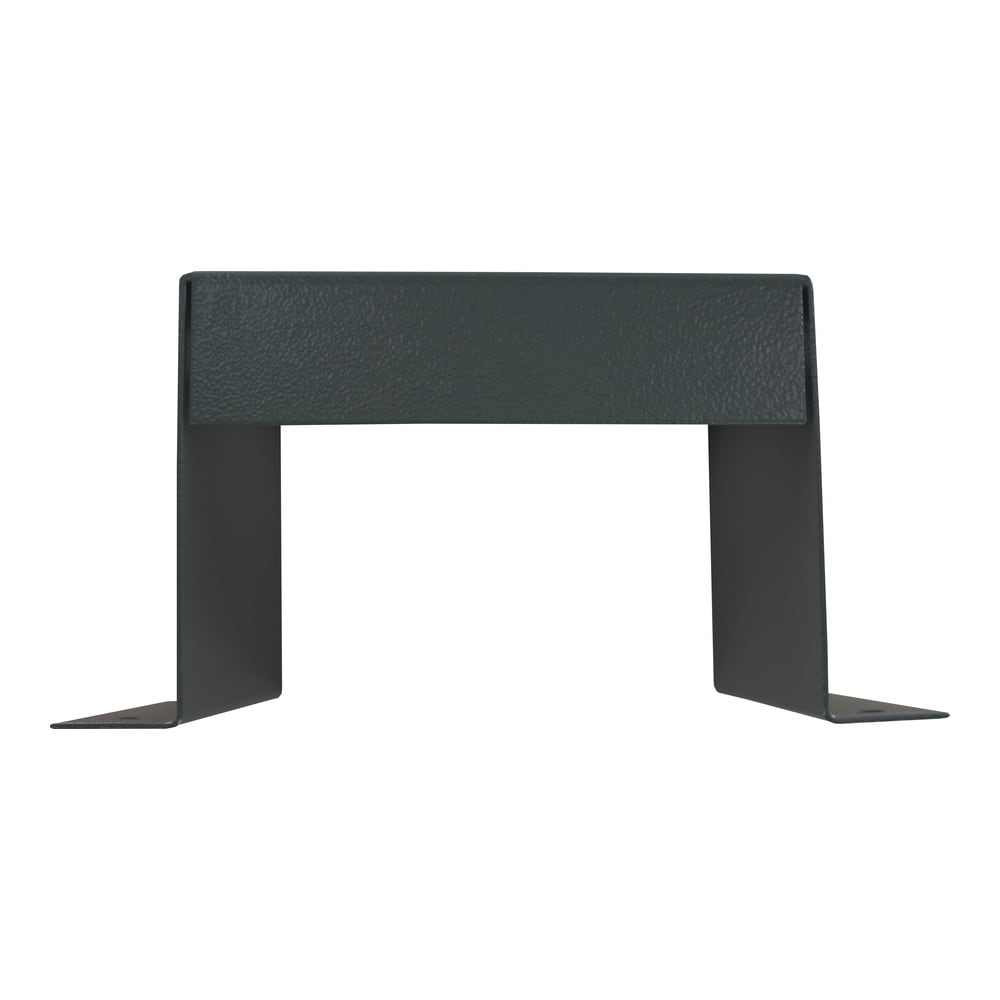 Flush mount bracket used with: Photohelic® 3000MR/MRS, Capsuhelic®, 631B Transmitter. Bracket is then surface mounted. Steel with gray hammertone epoxy finish.