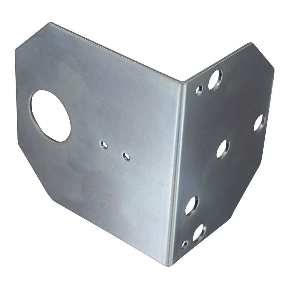 Mounting bracket, 16 ga steel, zinc plated and Dichromate dipped for corrosion resistance