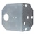 Mounting bracket, 16 ga steel, zinc plated and Dichromate dipped for corrosion resistance