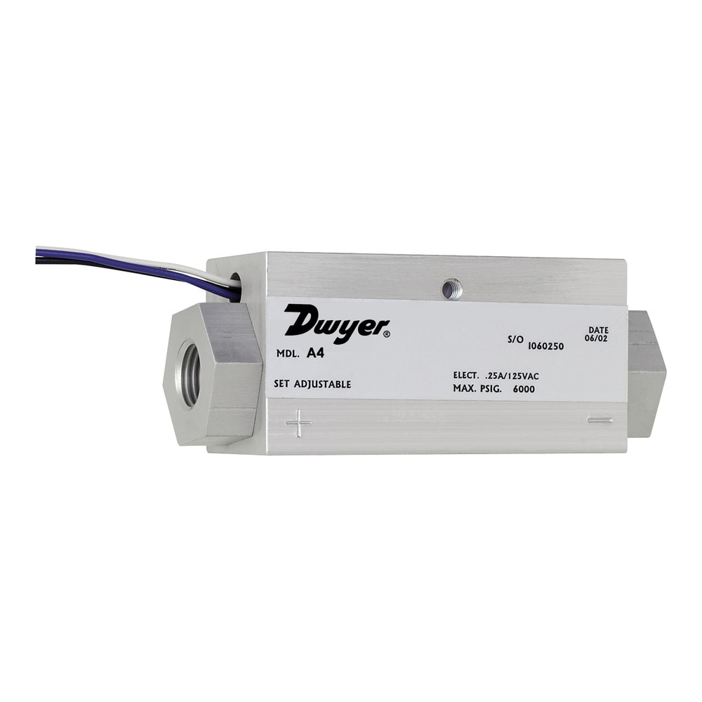 A4 Rugged Differential Pressure Switch, Adjustable, 6000 psig, Piston