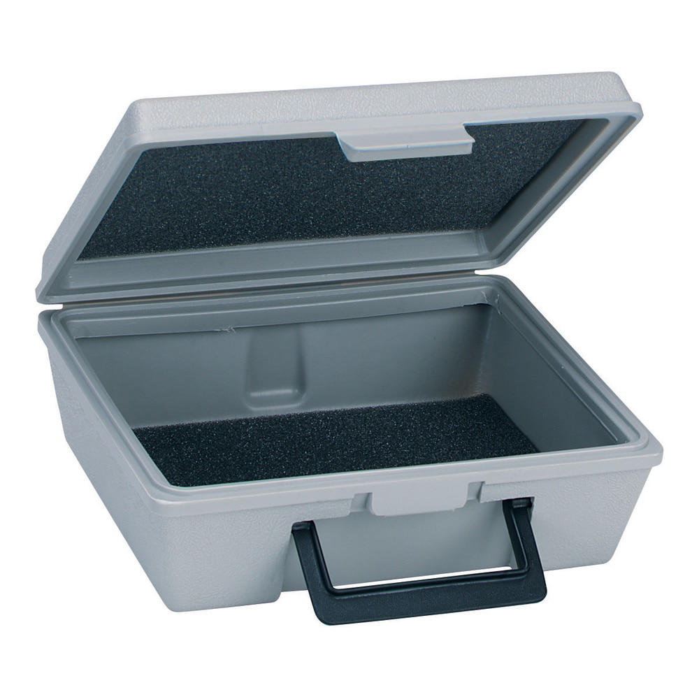 Plastic carrying case (7-9/16" x 5-7/8" x 2-13/16").