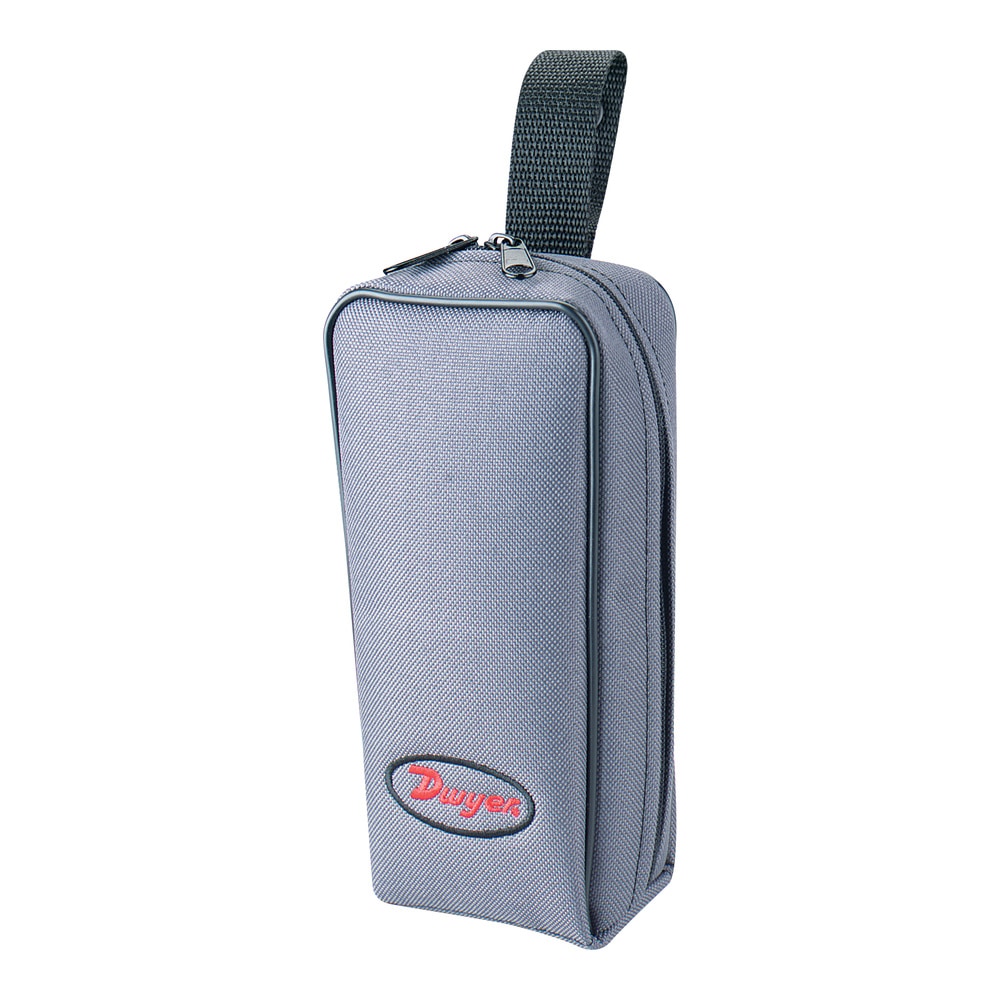 Carrying case for most manometers; tough, gray nylon pouch, double zippered with belt loop