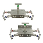 5-Valve Block & Bleed Manifold, 316 SS for Oil, Water, Air & Steam