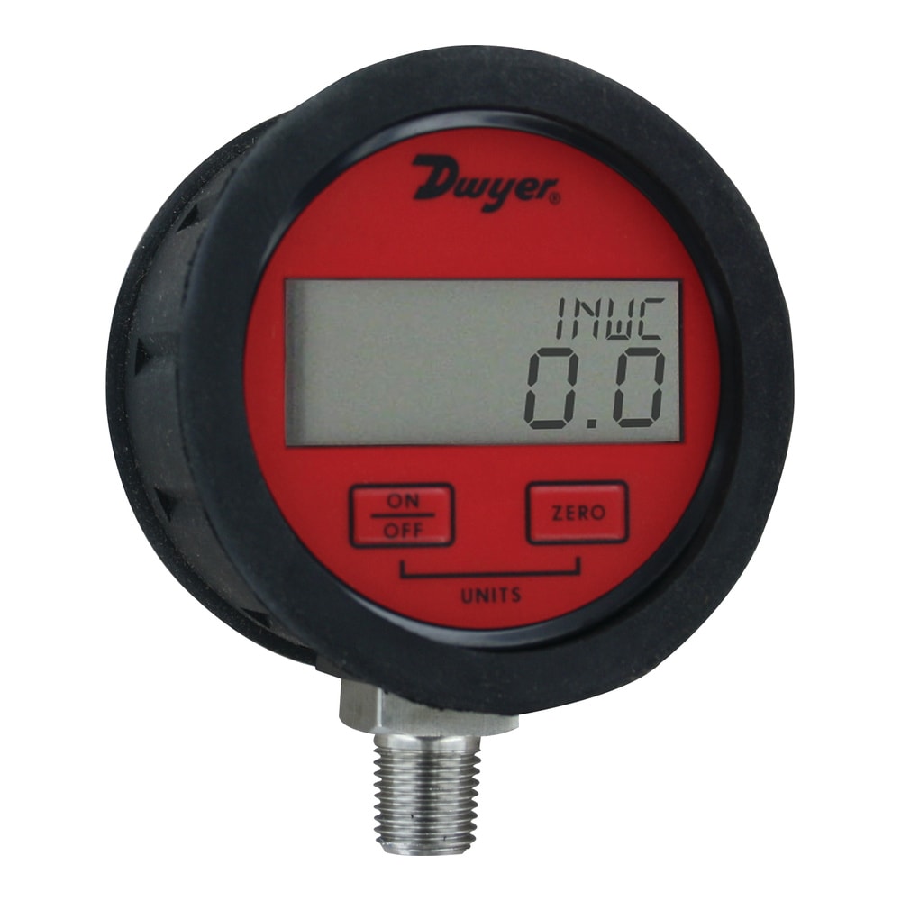 Stainless Steel Pressure Gages, 0.5% Accuracy, User-Selectable Units