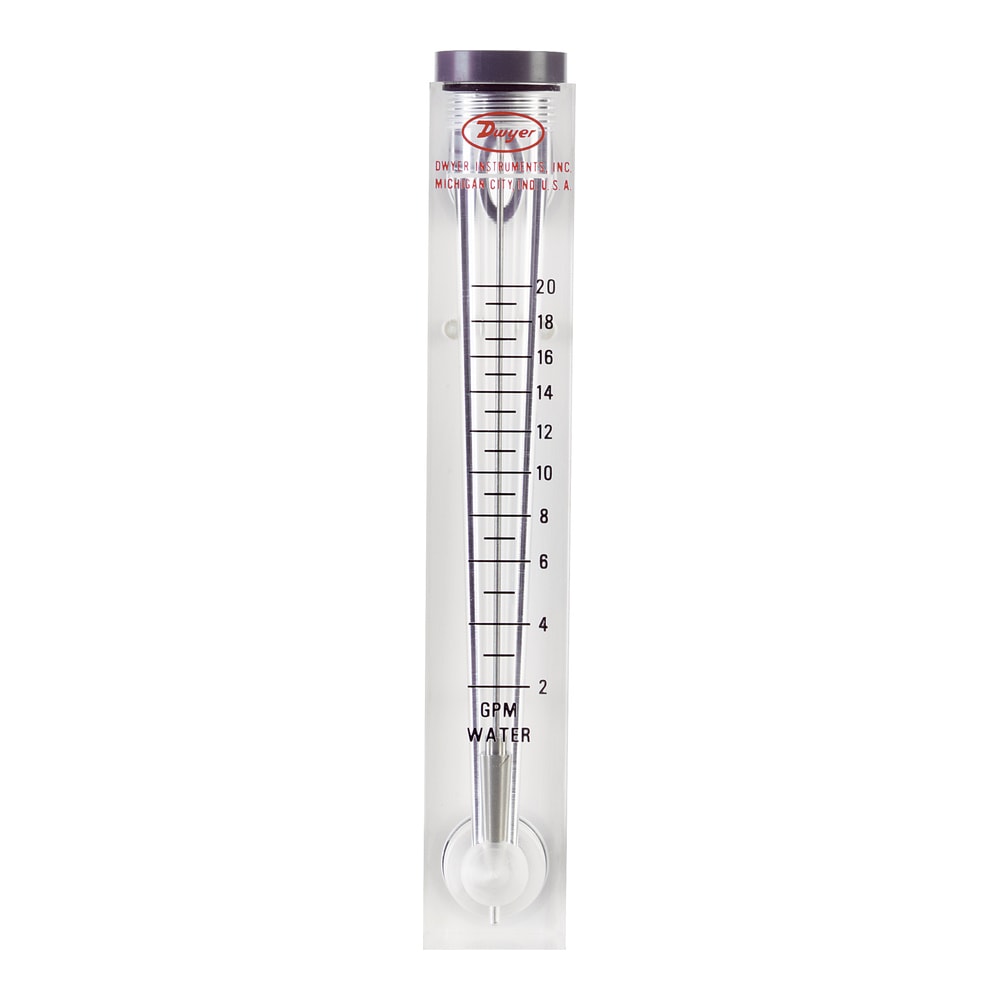 Acrylic Flowmeter for Gas & Liquid – PVC/Acetal 1" NPT, NIST Option