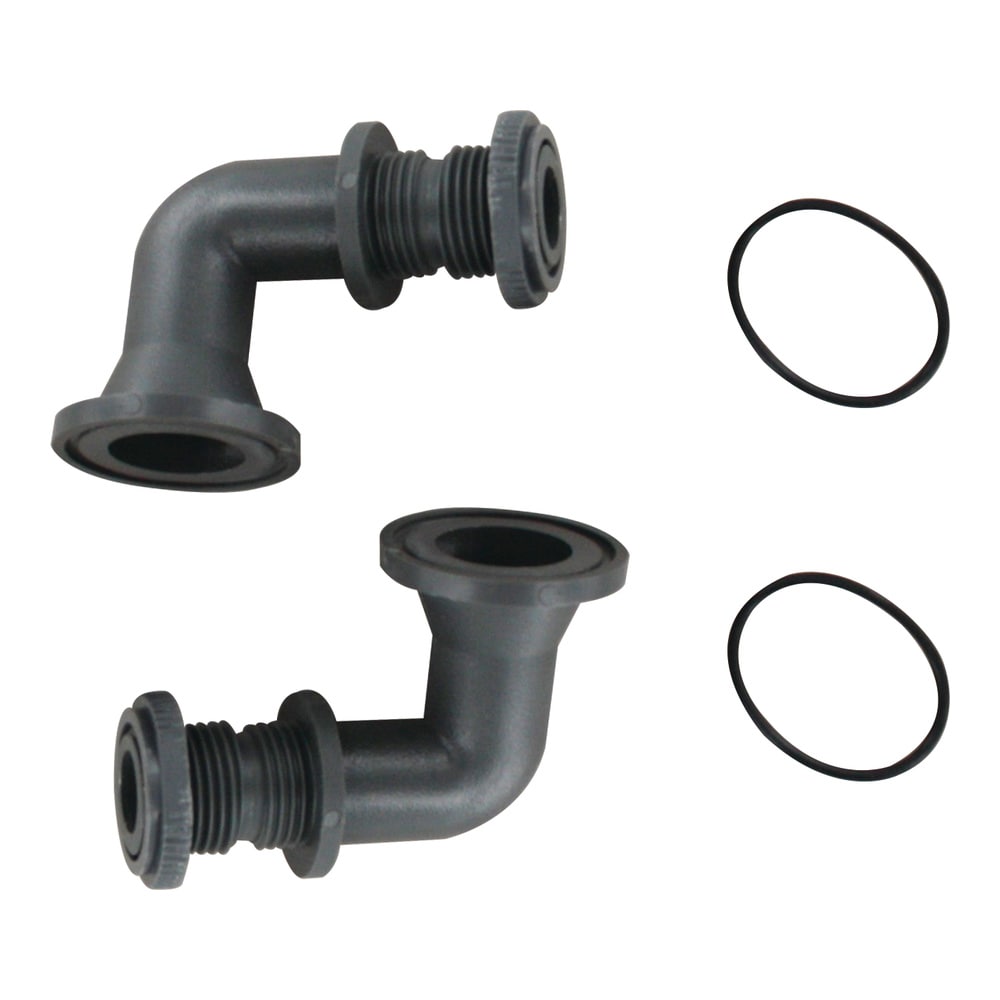 1/2 in male NPT with 90° elbow fitting (2) - PVC (Series LFMB).