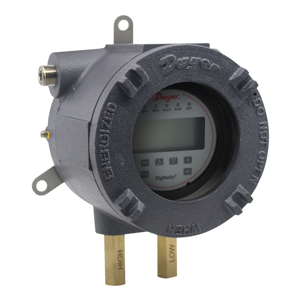 ATEX/IECEx Digihelic® Differential Pressure Controller, Digital Display, 4-20 mA