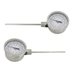 Bimetal Thermometers for Confined Spaces – Horizontal Mount, Quick Readings