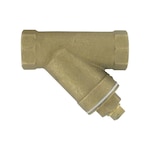 Brass Y-Strainer, PTFE Seal, Stainless Filter, High Flow, Various Sizes
