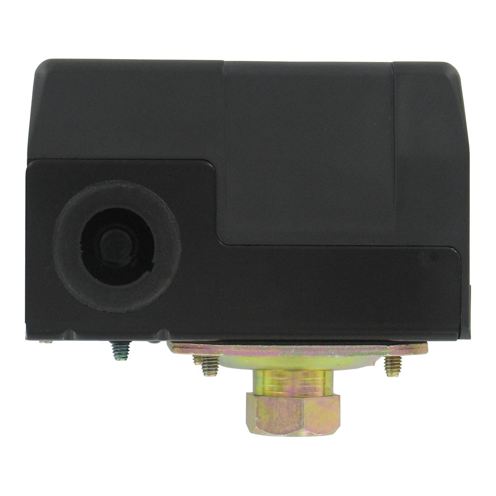 Water pump pressure switch, NC, range 30-100 psig (2.1-6.9 bar), approx. adj. deadband 20-35 psig (1.4-2.4 bar), max. pressure 179 psig (12.3 bar).