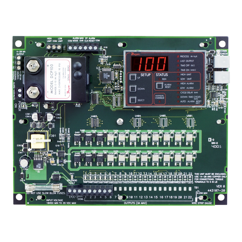 Modular Dust Collector Timer Controller, 10-30 Vdc, 6-22 Channels