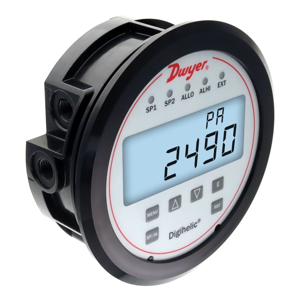 Digihelic® Differential Pressure Controller, 4-20 mA Output, 1.5% Accuracy