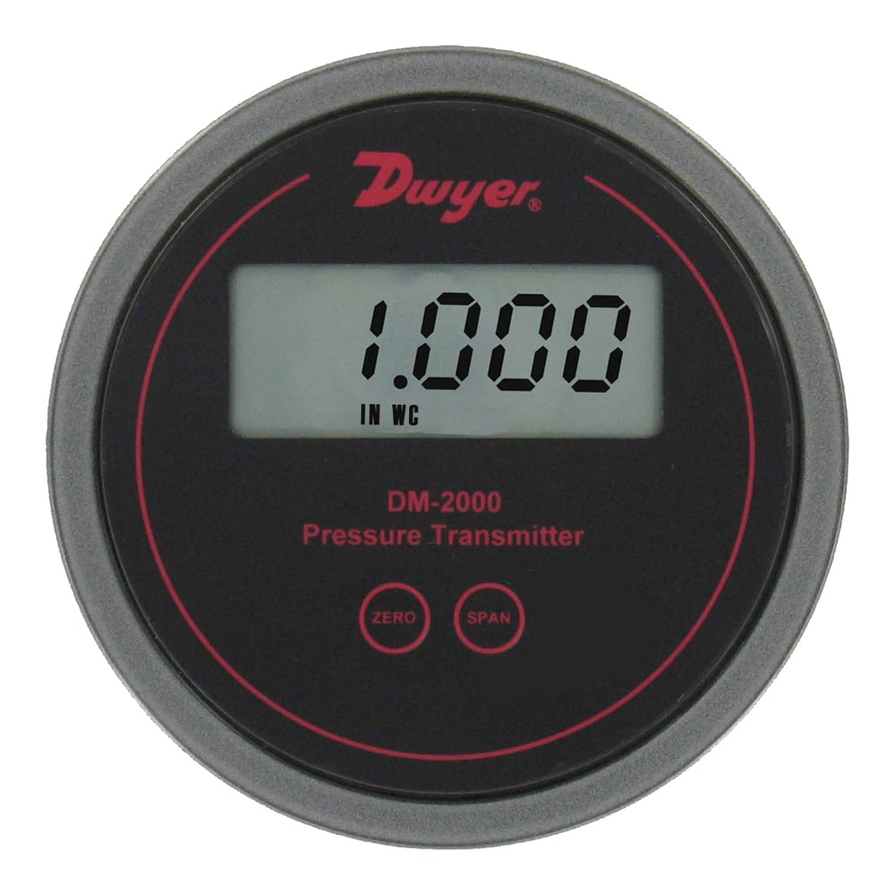 DM-2000 Differential Pressure Transmitter for Air & Gases, 4-20 mA