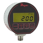 Digital Pressure Gage, ± 0.25% Accuracy, NEMA 4X, 4-Digit Display, 2 Alarms