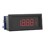 LCD Digital Panel Meter, 3.5 Digits, Adjustable Zero/Span, Snap-in Mount