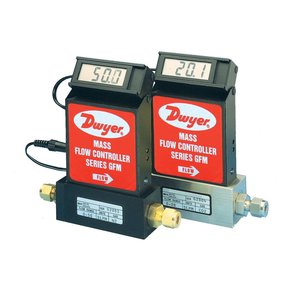 Gas Mass Flow Meter, LCD, Straight Tube, NIST Traceable, Accurate Flow