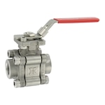 Hastelloy® C Ball Valve, ISO 5211, High-Cycle Live-Loaded Stem