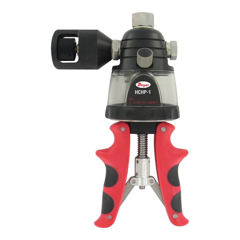 Hydraulic Calibration Hand Pump, 10,000 psi, Adjustable Stroke, Ergonomic
