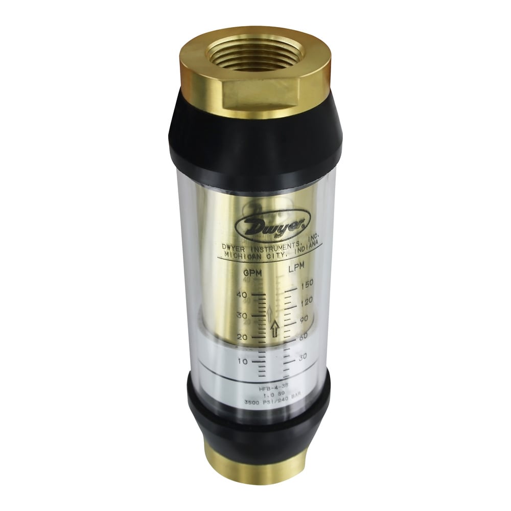 Durable In-Line Flow Monitors for Gases, Oil, or Water - Series HF
