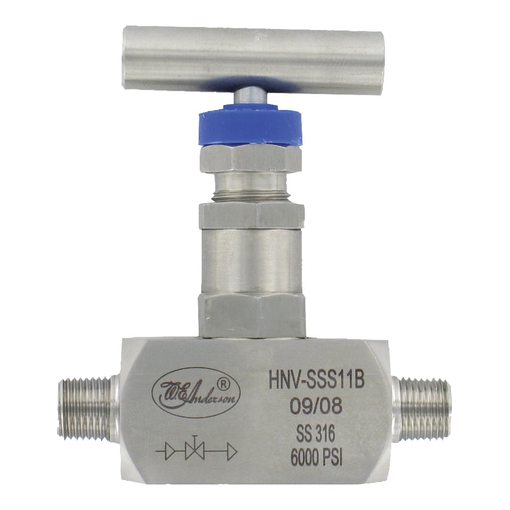 Barstock Needle Valves – 316 SS & PTFE – Corrosion-Resistant - 1/8 to 1 in