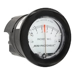 Mini-Photohelic Differential Pressure Switch/Gage for Non-Corrosive Gases