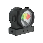 Manomètre de pression différentielle pour filtre en ligne - NPT 1/8", zones propre/sale