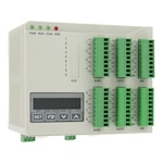 8-Circuit DIN Rail Temp Controller, PID, 4 TC/3 RTD Inputs, Expandable