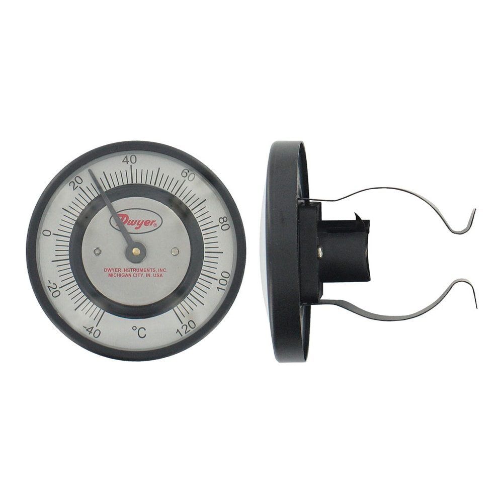 Bimetal Pipe-Mount Surface Thermometers for HVAC – Rapid Readings