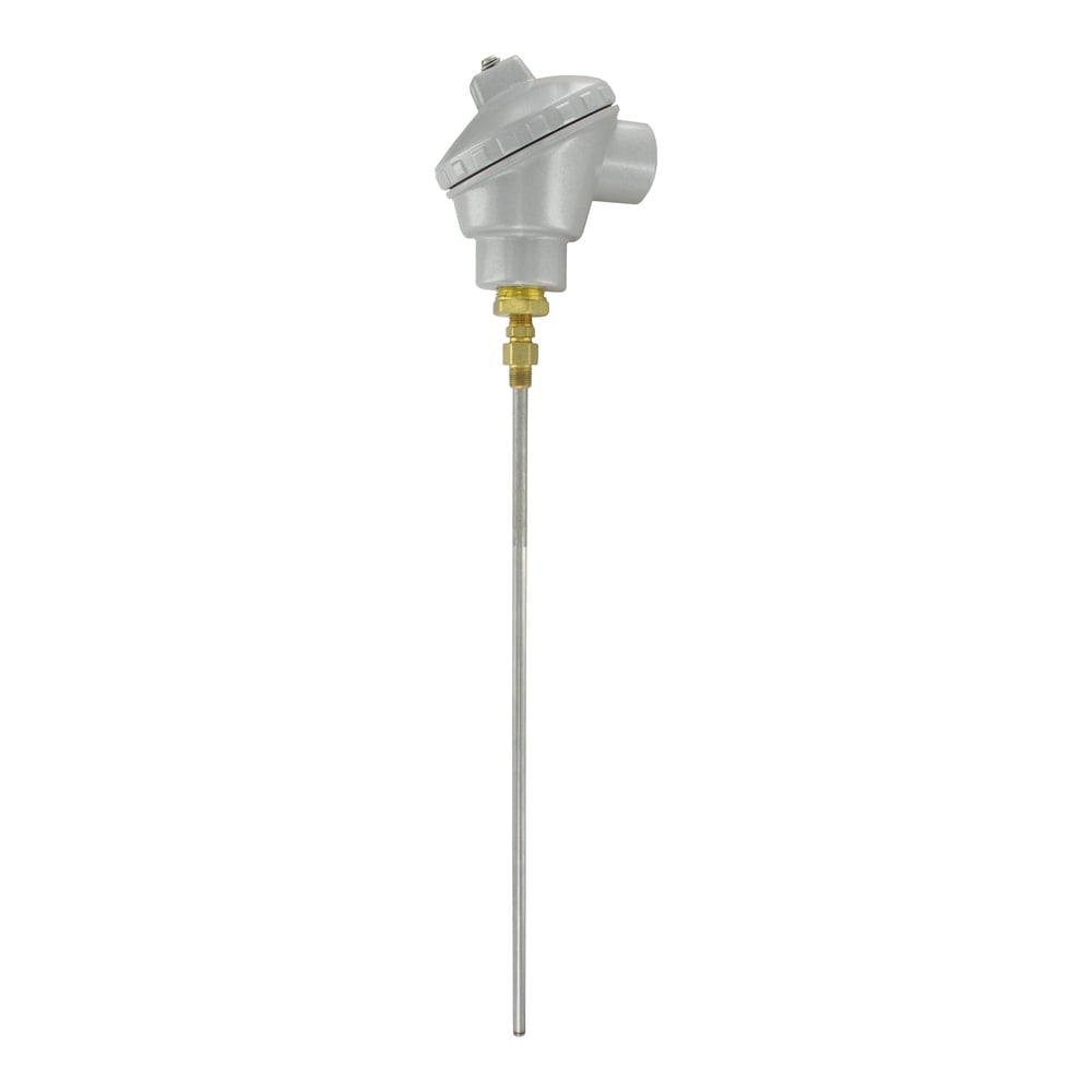 Weatherproof immersion temperature transmitter, 4" probe length