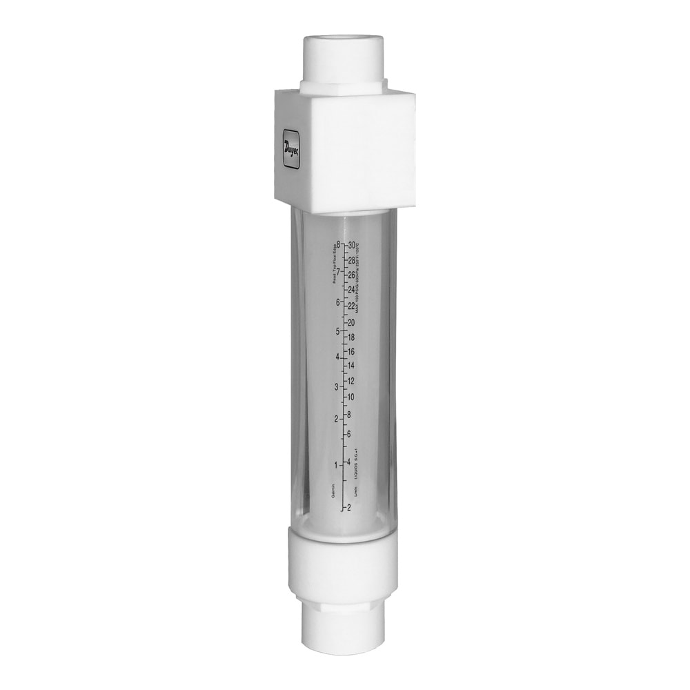 Fluoropolymer Flowmeter for High-Purity Liquids, 0-10 Scale, Series VAT
