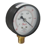 Dual Scale Pressure Gages, ± 1.5% Accuracy, Brass, 140°F, Bottom/Back Conn.
