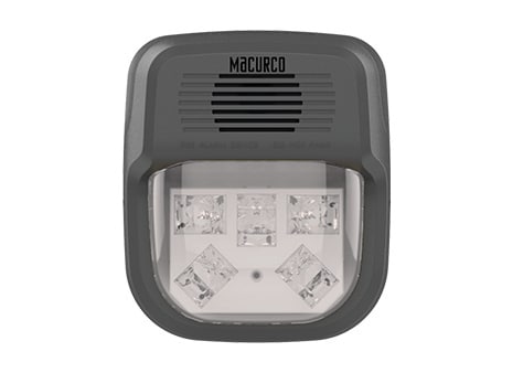 Low-Voltage Indoor Audio/Visual Indicator - Horn and Strobe