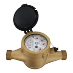 Brass Multi-Jet Water Meter, NSF-Certified, NPT/BSPT, Various Sizes