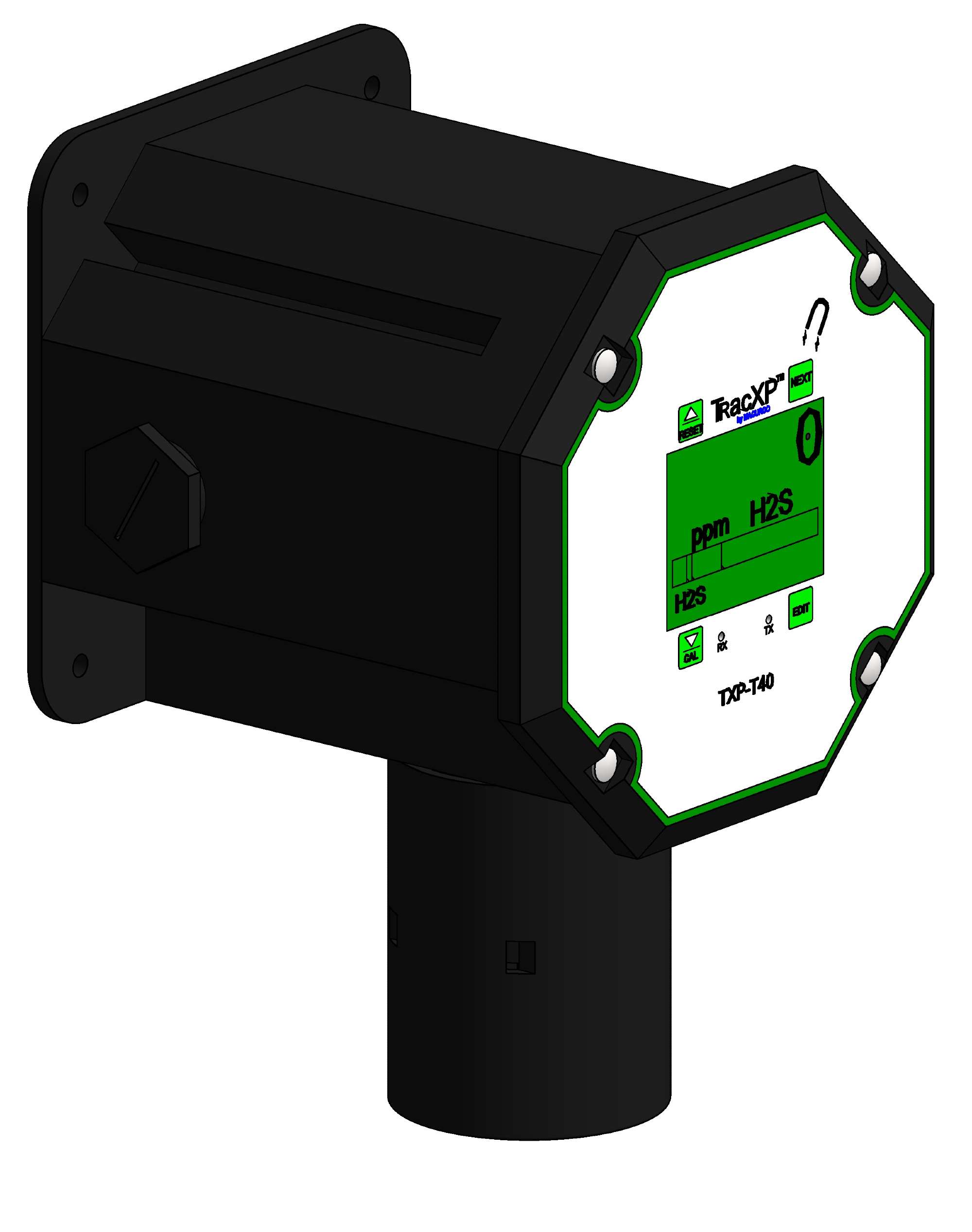 TracXP TXP-T40 Fixed Gas Transmitter – Single/Dual Sensor, Flexible Gas Detection & Hazardous Area Rated