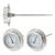 Thermomètre bimétallique de montage sur panneau de 3" avec lentille en verre pour CVC et plus