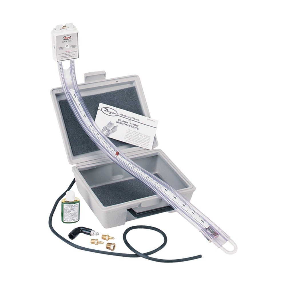 Compact Slack Tube® Manometer Kit for Gas Pressure – 4-60 in Range