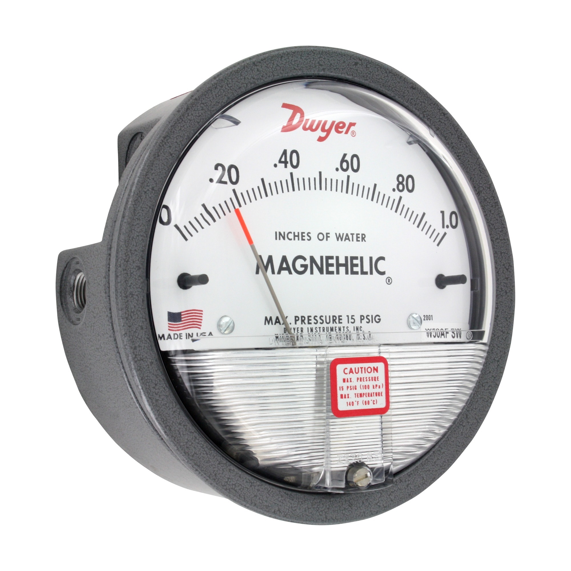 Manomètre de basse pression différentielle – Pas besoin d'alimentation, IP67