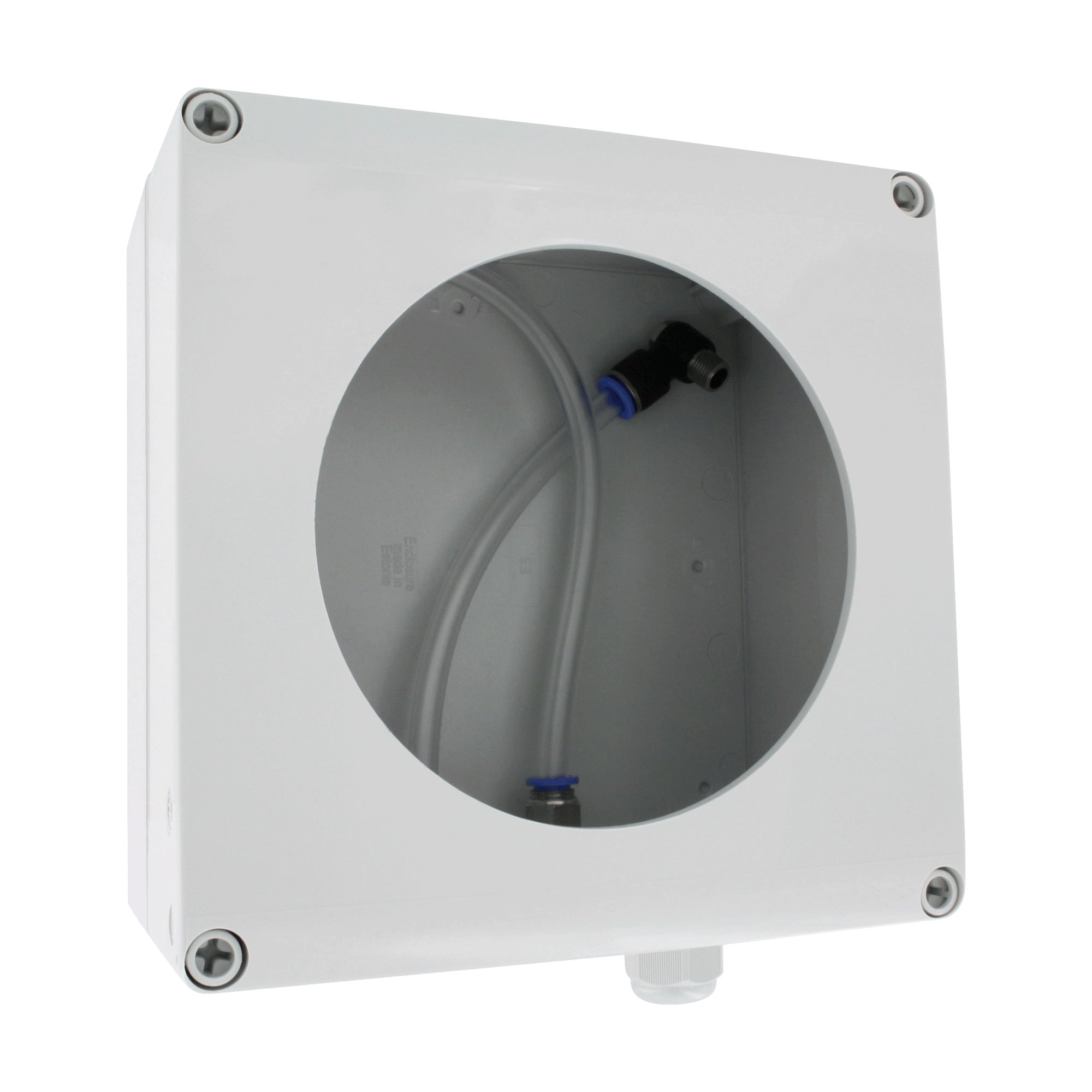 Boîtier étanche, ABS, compatible avec les séries 3000MR/MRS Photohelic®, 605 Magnehelic®, DH3 Digihelic® (pour s’adapter, le boîtier de la prise électrique doit être retiré), 2000 Magnehelic® avec options de pression moyenne et élevée