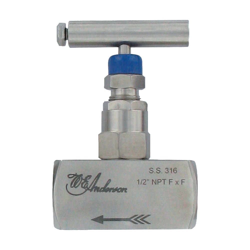 Barstock Needle Valves – 316 SS & PTFE – Corrosion-Resistant - 1/8 to 1 in