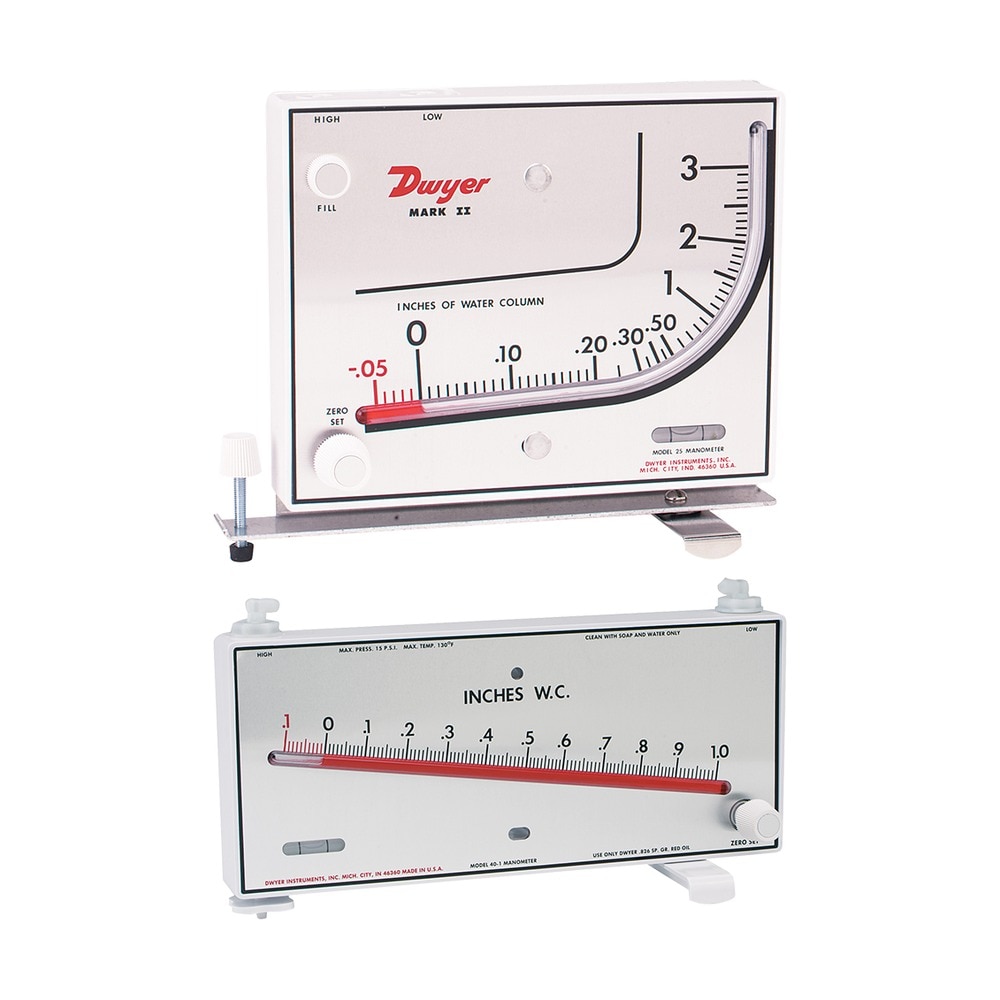 Inclined Manometers for Pressure Measurement in Paint Booths & Air Flow