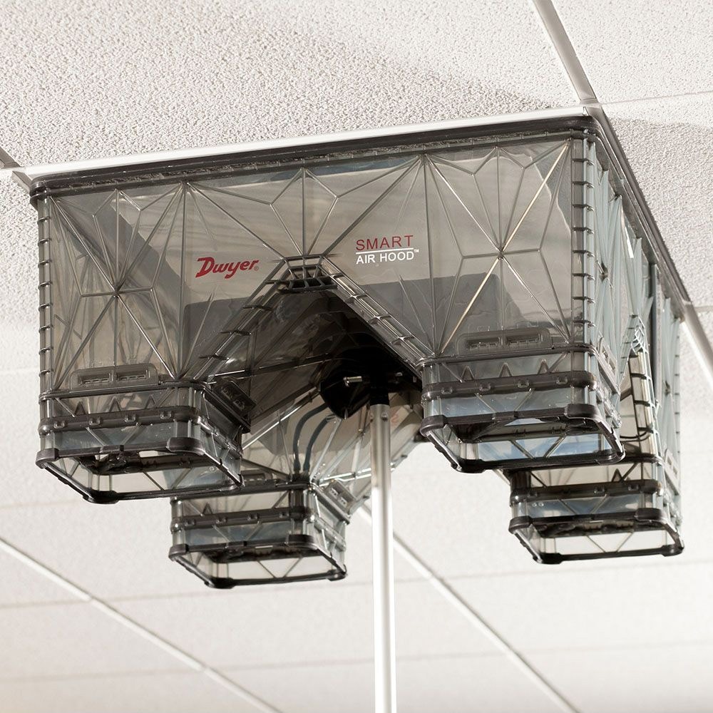 Instrument de équilibrage HVAC SMART AIR HOOD® avec Wi-Fi et pôle de 12 pieds