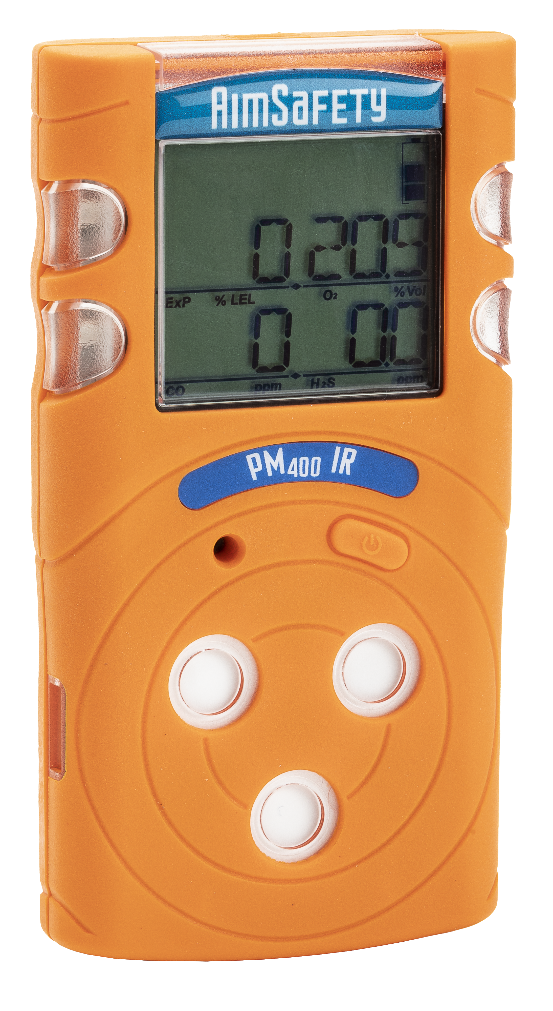 AimSafety PM400 Multi-Gas Monitor – 4 Gas Detection for CO, H2S, O2 & Combustibles (LEL)