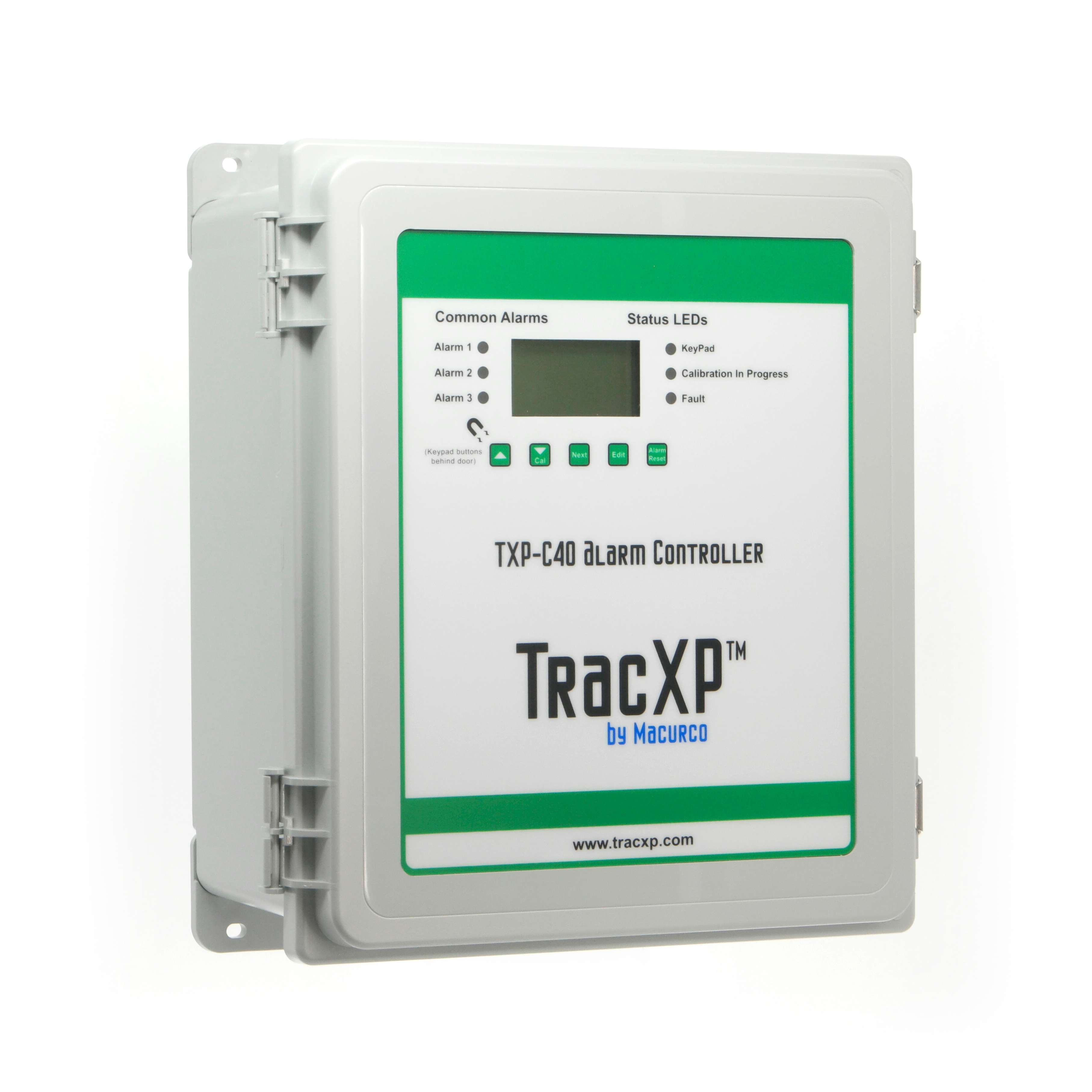 TracXP C40 Control Panel – 4-Channel Monitoring, LCD Display, Alarm LEDs & Flexible I/O Options