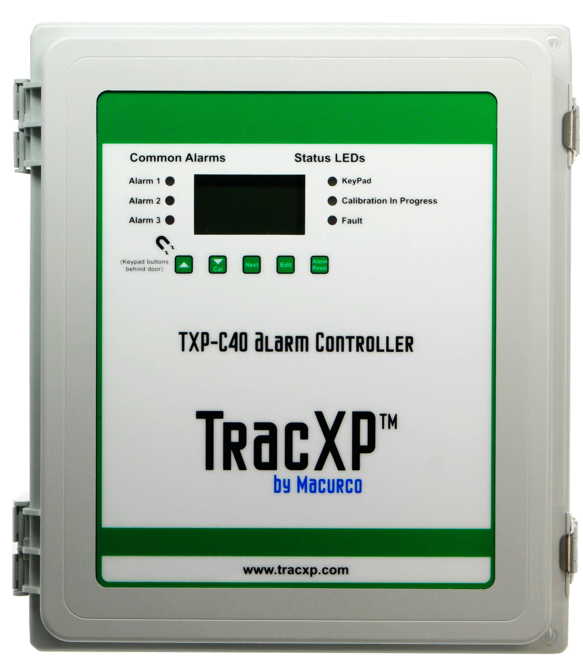 TracXP C40 Control Panel – 4-Channel Monitoring, LCD Display, Alarm LEDs & Flexible I/O Options