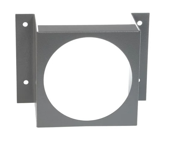Flush mount bracket used with: Photohelic® 3000MR/MRS, Capsuhelic®, 631B Transmitter. Bracket is then surface mounted. Steel with gray hammertone epoxy finish.